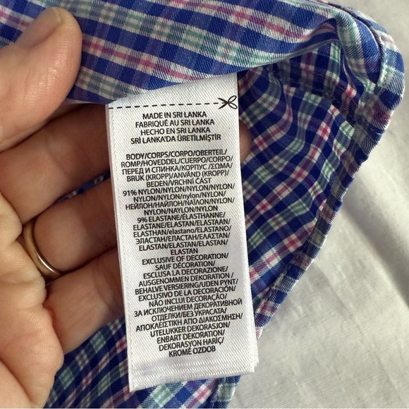 Ralph Lauren Shirt Blue Plaid Button Down Long Sleeve Men Size Large Performance - Picture 6 of 7
